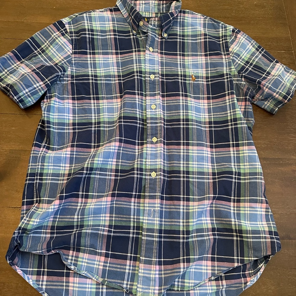 Ralph Lauren Men's Blue Plaid Shirt